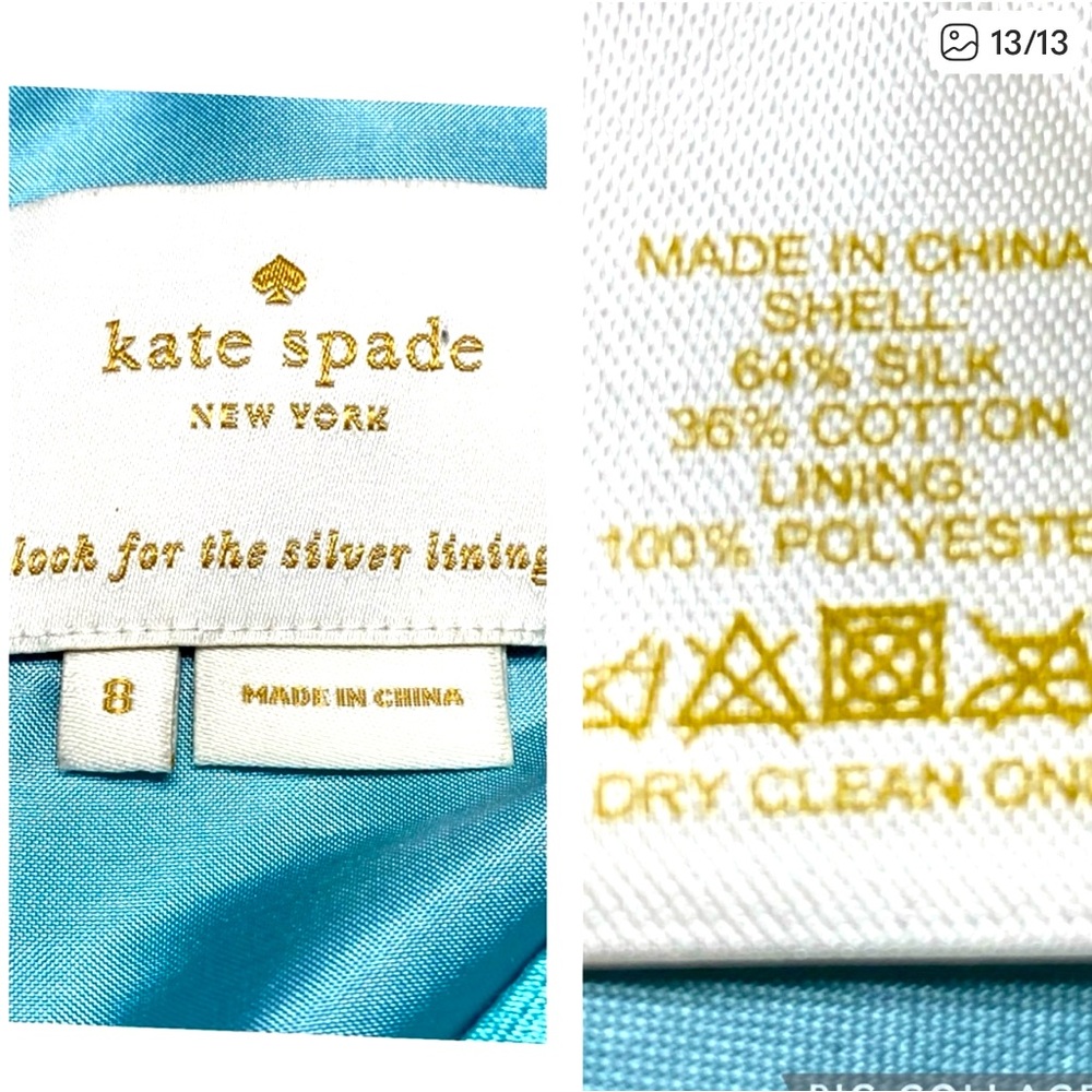 Breakfast at Tiffany’s in this Kate Spade Tiffany blue silk - Picture 11 of 11